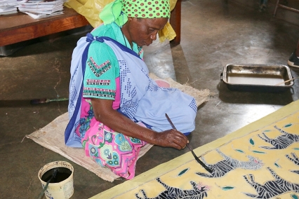 Zebra design by Twananani Textiles, Limpopo
