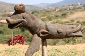 Wood carving by Patrick Manyike Ribola Art Route Limpopo