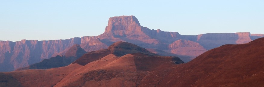 Sentinel Peak from Witsieshoek Lodge Drakensberg